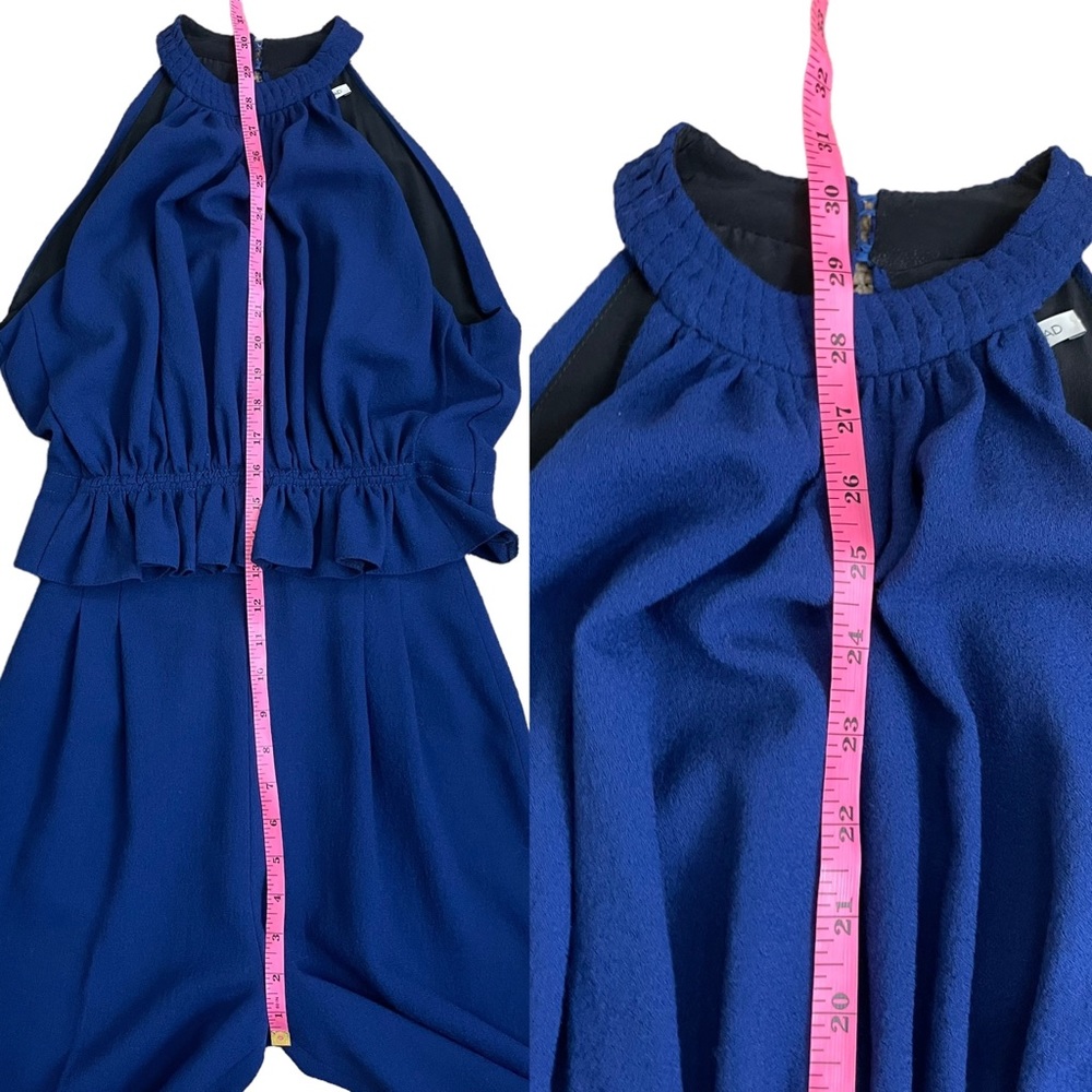 Emilia Wickstead Navy Halter Neck Jumpsuit - Picture 14 of 15